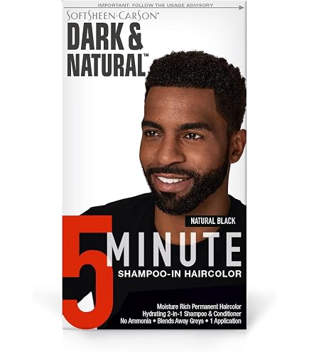 Dark & Natural 5 Minute Permanent Haircolor # Jet Black for Men, 1
